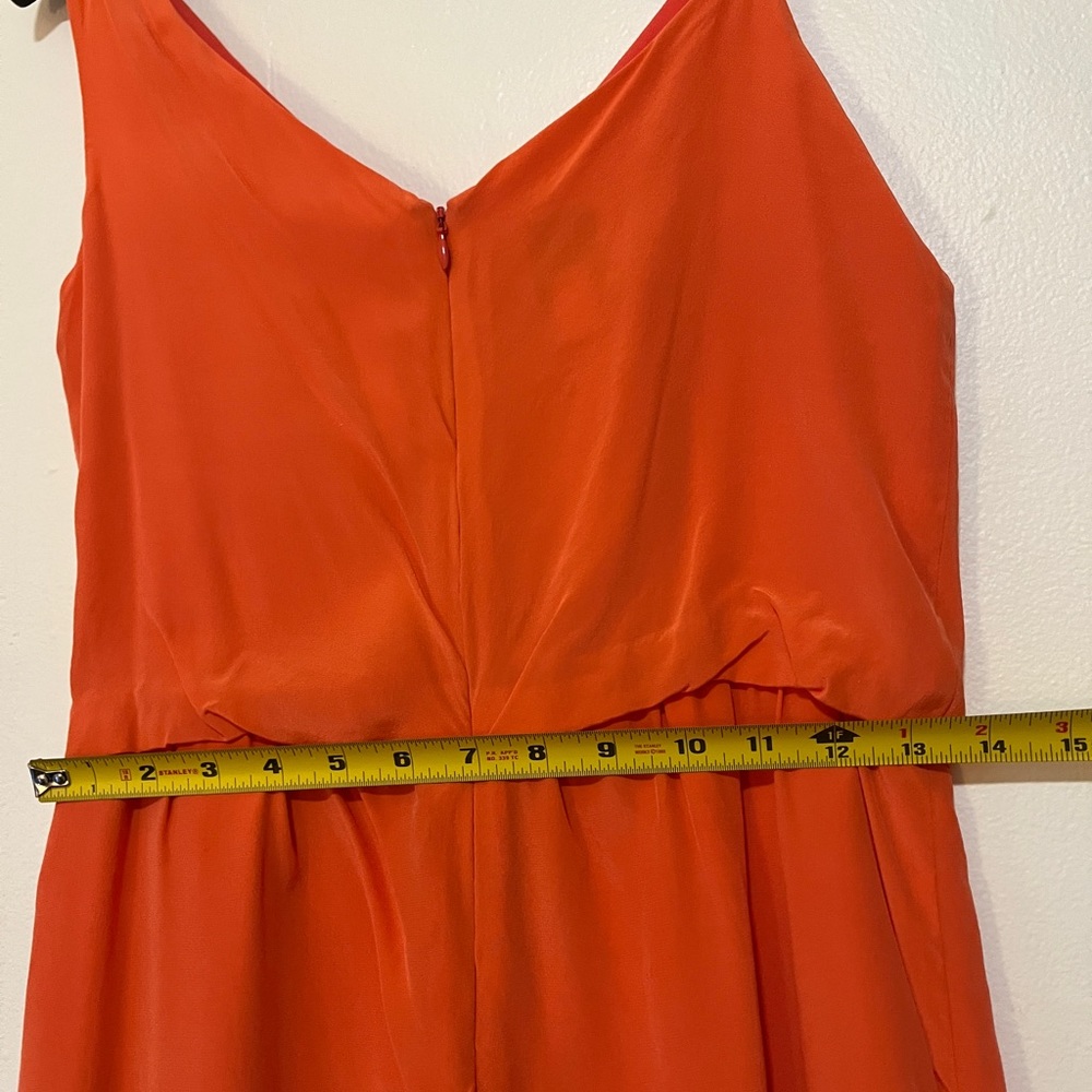 Orange Suzy Chin for Maggy Boutique asymmetrical cocktail dress - Picture 9 of 10